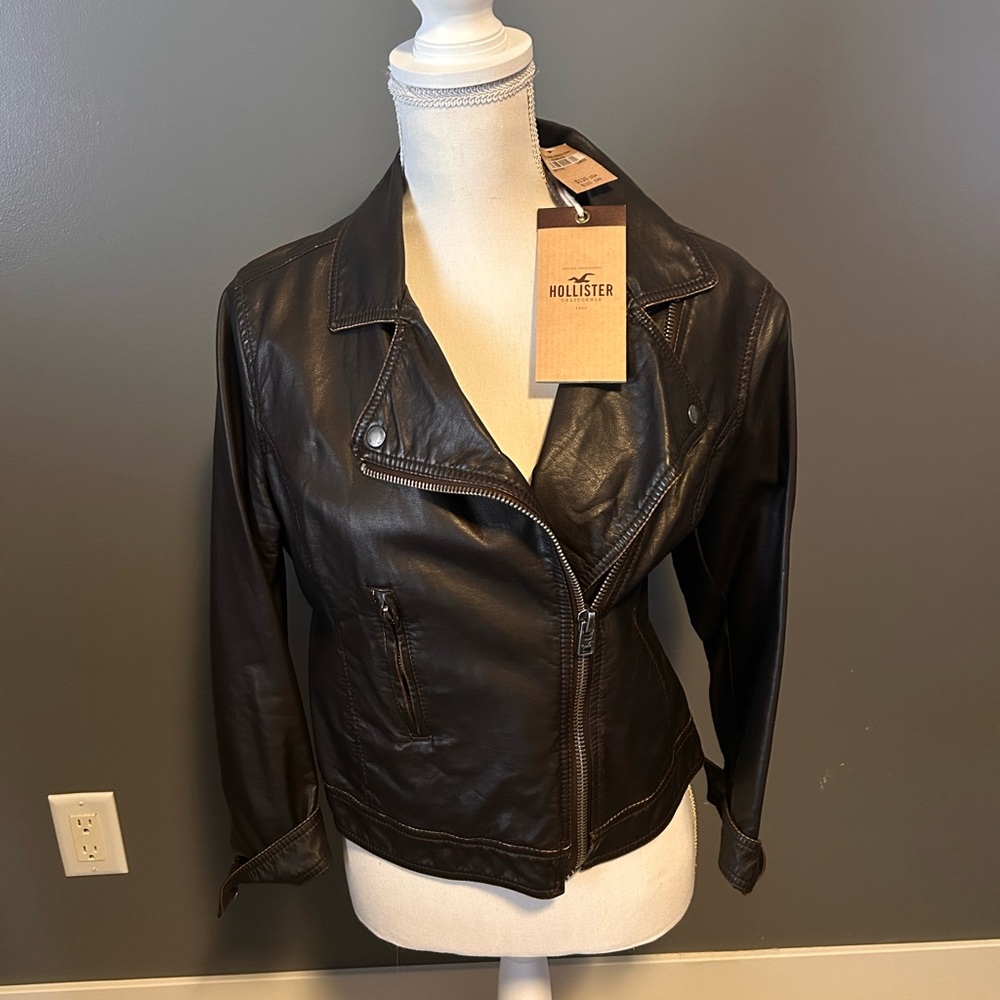 Hollister Moto jacket. Size large. NWT.